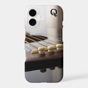 Monogram Stylized Guitar photography iPhone 17 Case
