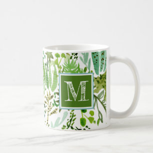 Monogram   Succulent Field I Coffee Mug