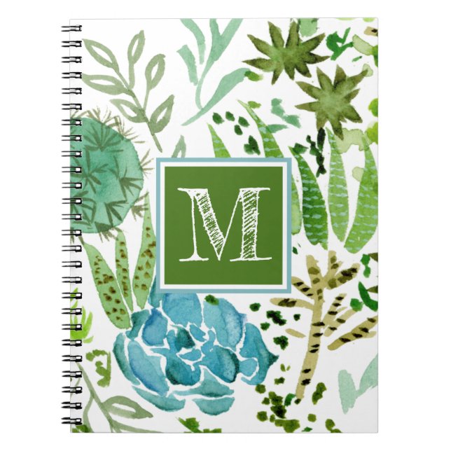 Monogram | Succulent Field I Notebook (Front)
