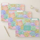 Monogram Succulents Watercolor Colorful Pastel