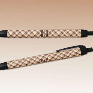 Monogram Summer-Fall Diagonal Plaid Ink Pen