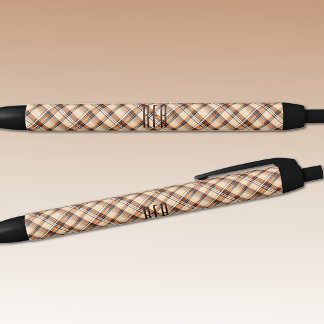 Monogram | Summer-Fall Diagonal Plaid Ink Pen