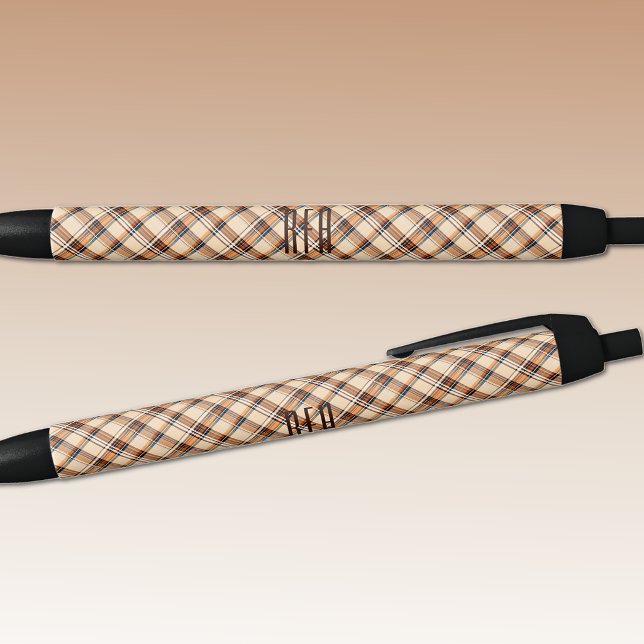 Monogram | Summer-Fall Diagonal Plaid Ink Pen (Creator Uploaded)