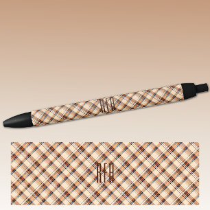 Monogram Summer-Fall Diagonal Plaid Ink Pen
