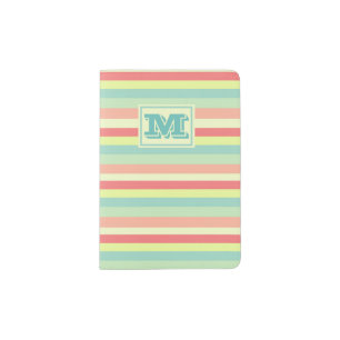 Monogram Summer Stripes Passport Holder