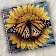 Monogram Sunflower Butterfly