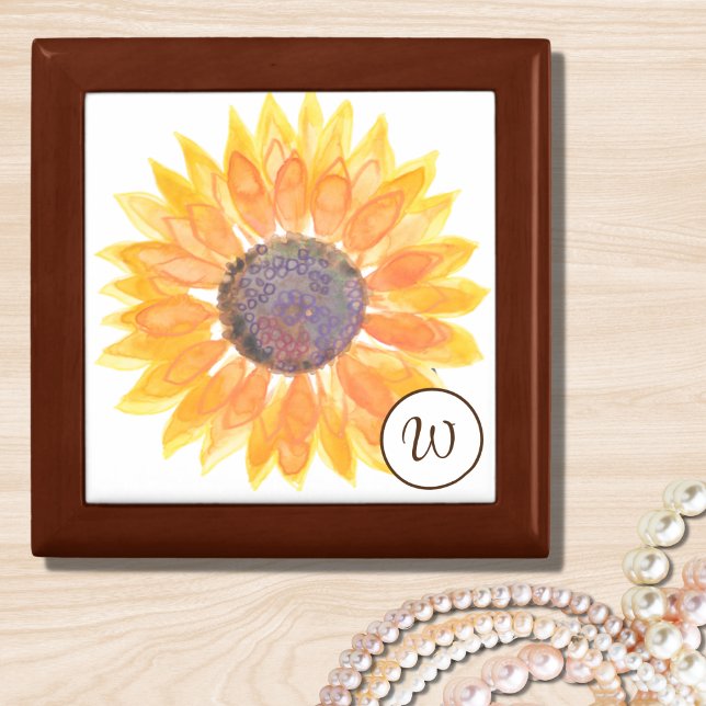 Monogram Sunflower Gift Box (Creator Uploaded)