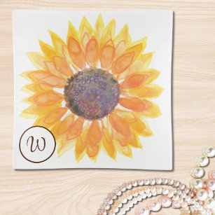 Monogram Sunflower Trinket Tray