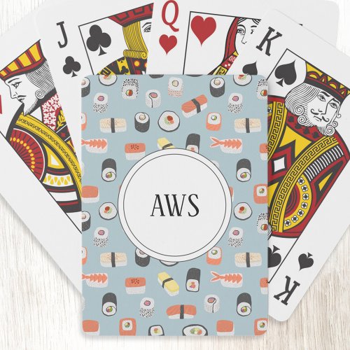 Monogram Sushi Poker Cards