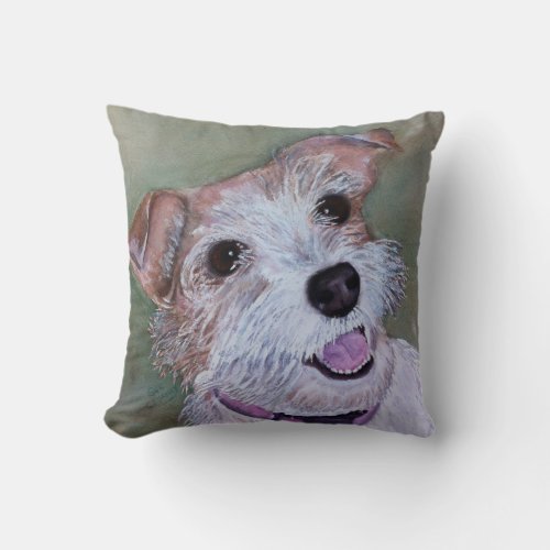 MONOGRAM SWEET JACK RUSSELL THROW PILLOW