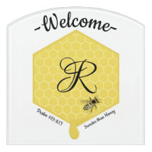 Monogram Sweeter Than Honey Sign