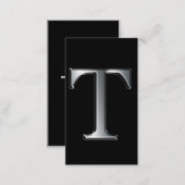 Monogram T business cards (Front/Back)