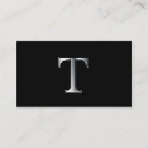 Monogram T business cards