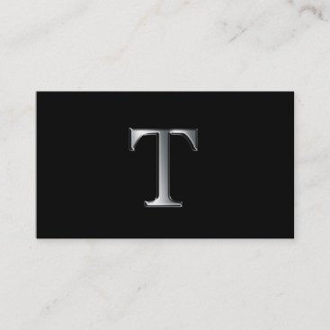 Monogram T business cards