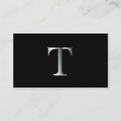 Customizable Monogram T business cards