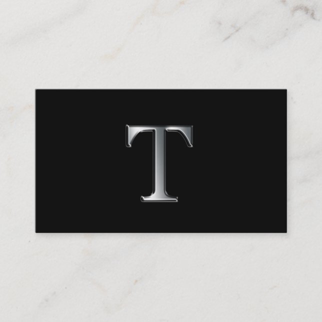 Monogram T business cards (Front)