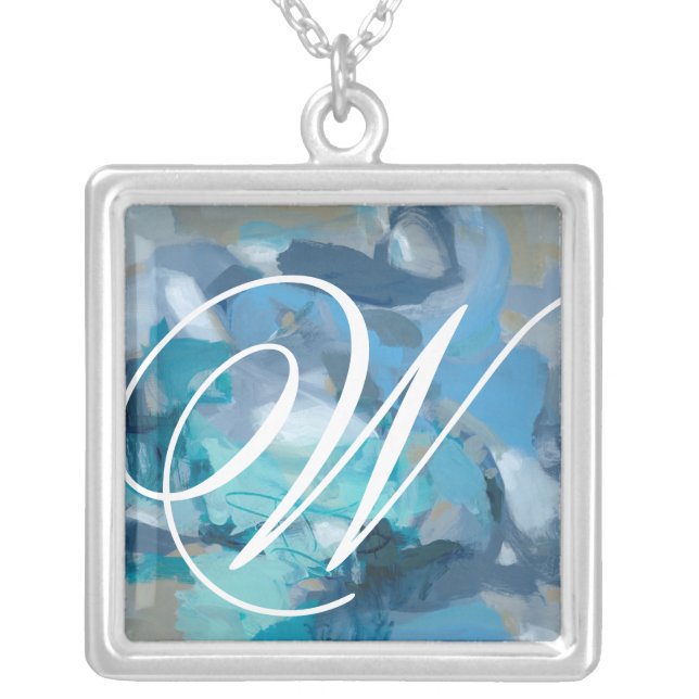 Monogram | Tangled Silver Plated Necklace (Front)