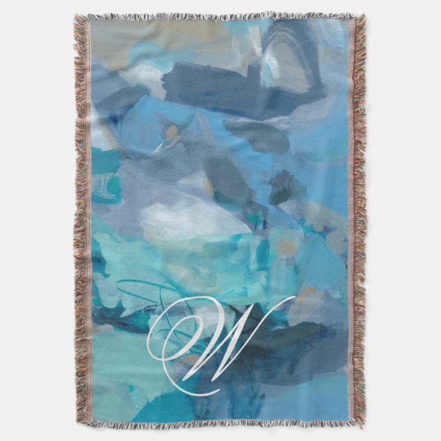 Monogram | Tangled Throw Blanket (Front Vertical)