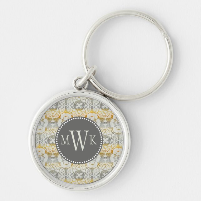 Monogram | Tapestry Rosette II Keychain (Front)
