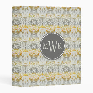 Monogram   Tapestry Rosette II Mini Binder