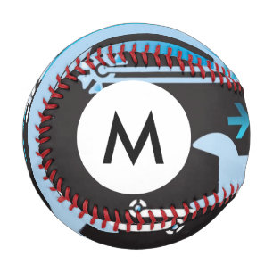 Monogram Technical halftone background 3 Baseball
