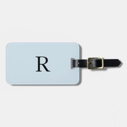 Monogram Template Cute Initials Name Light Grey Luggage Tag