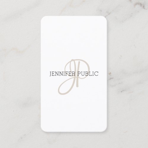 Monogram Template Modern Elegant Professional Business Card