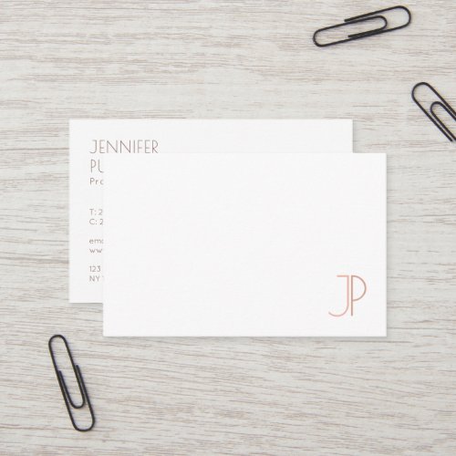 Monogram Template Modern Elegant Professional Business Card