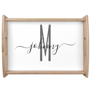 Monogram Templet  Serving Tray