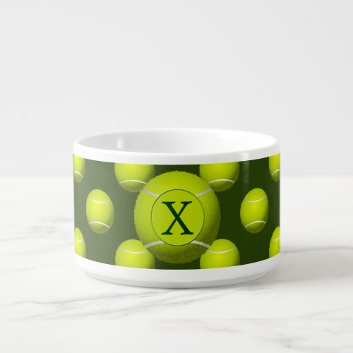 Monogram Tennis Balls Sports pattern Bowl