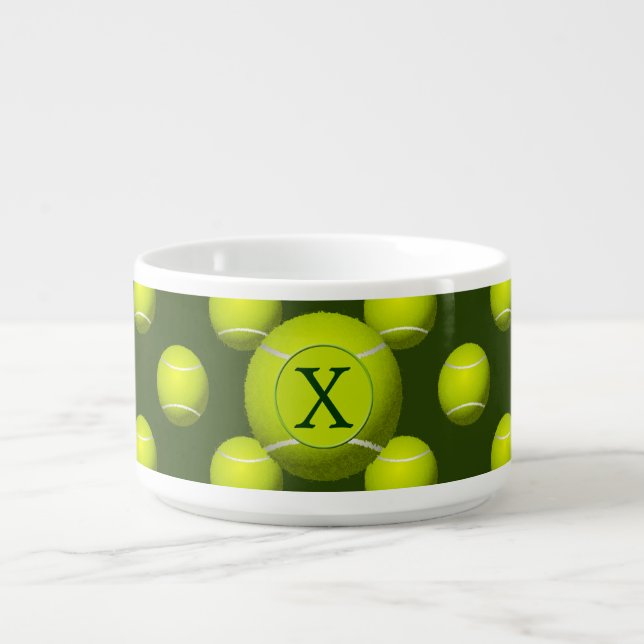 Monogram Tennis Balls Sports pattern, Bowl (Center)