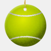 Monogram Tennis Balls Sports pattern, Ceramic Ornament (Back)