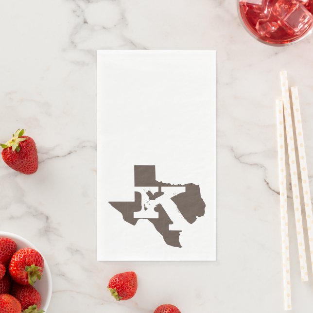 Monogram Texas Floral Guest Towels (Insitu)