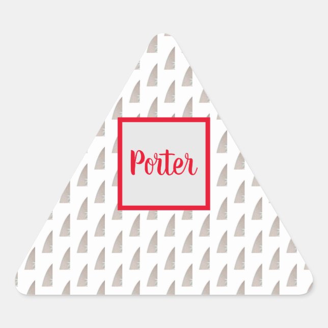Monogram Textured Triangle Envelope Seal (Front)