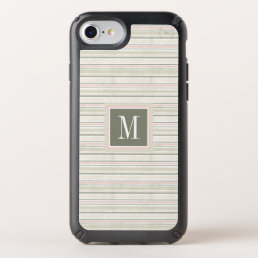 Monogram | The Joy of White | Watercolor Stripes Speck iPhone SE/8/7/6s/6 Case