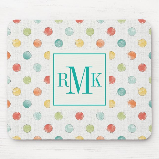 Monogram | Thoughtful Butterflies Step Mouse Pad (Front)