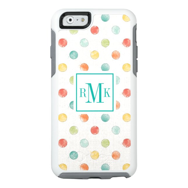 Monogram | Thoughtful Butterflies Step Otterbox iPhone Case (Back)