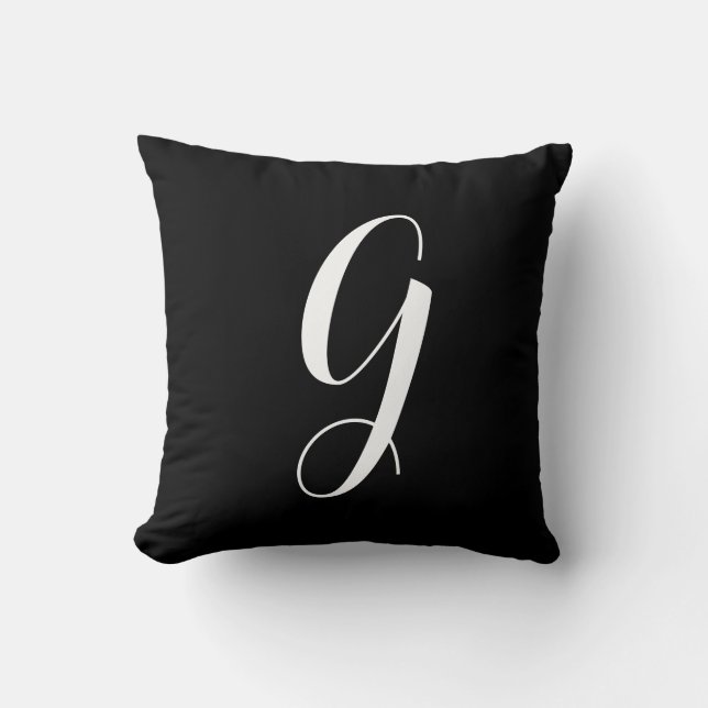 MONOGRAM THROW PILLOW (Front)