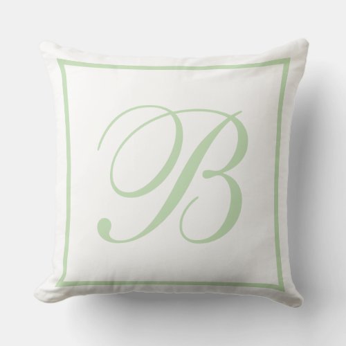 Monogram Throw Pillow