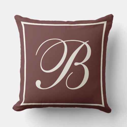 Monogram Throw Pillow