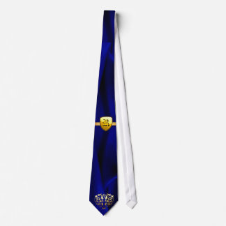 Monogram Tie Royal Blue