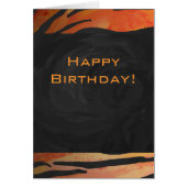 Monogram Tiger Hot Orange and Black Print Pattern (Front)