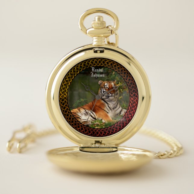 MONOGRAM-TIGER POCKET WATCH (Inside)