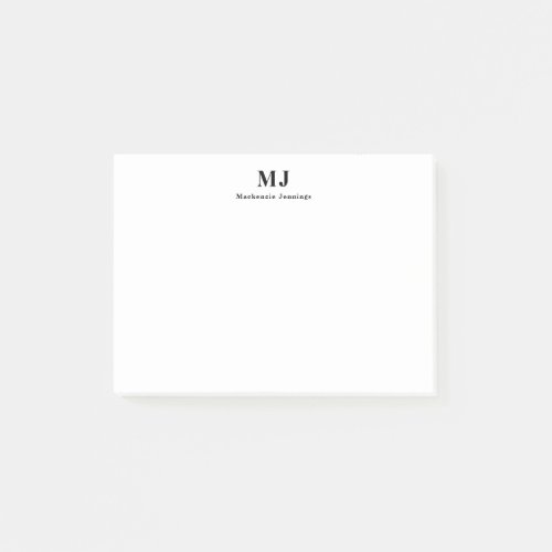 Monogram To Do List Post It Notes