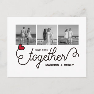 Monogram Together Typography Art Instagram Photos Postcard