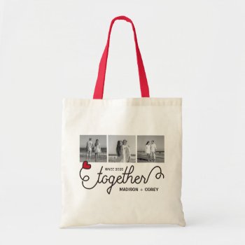 Monogram Together Typography Art Instagram Photos Tote Bag by BCMonogramMe at Zazzle