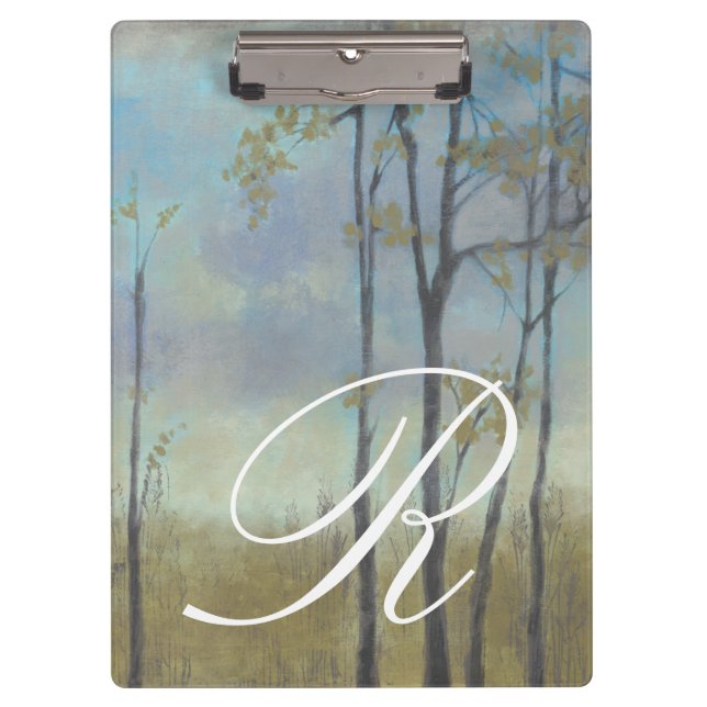 Monogram | Tree-Lined Wheat Grass I Clipboard (Front)