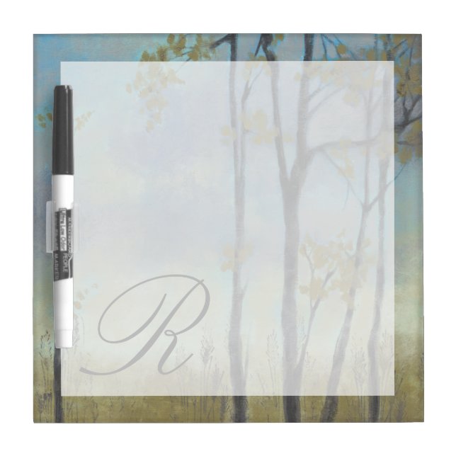 Monogram | Tree-Lined Wheat Grass I Dry Erase Board (Front)