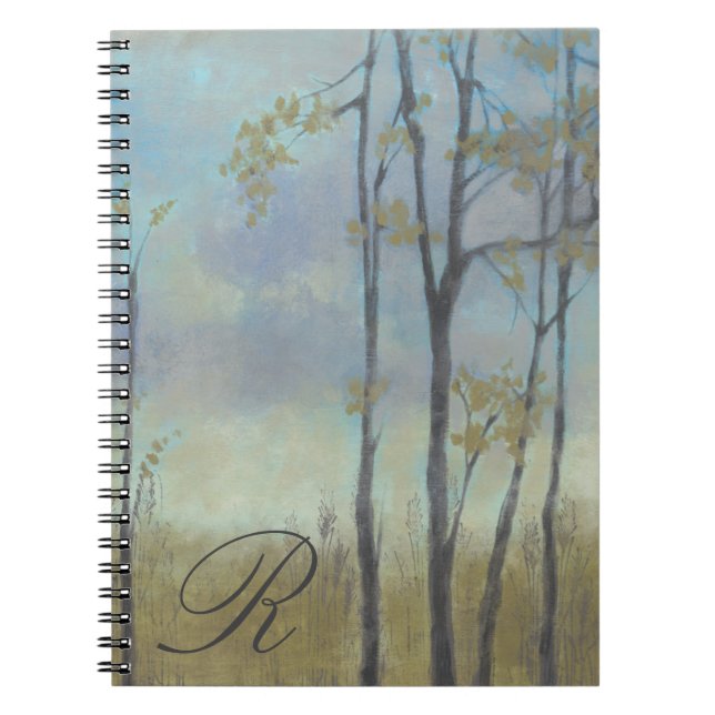 Monogram | Tree-Lined Wheat Grass I Notebook (Front)