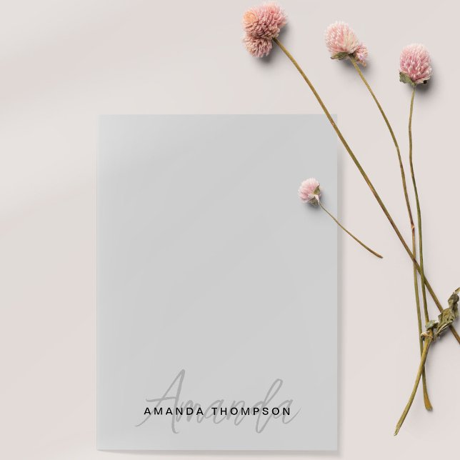 Monogram Trendy Modern Personalized With Name Post-it Notes (Creator Uploaded)